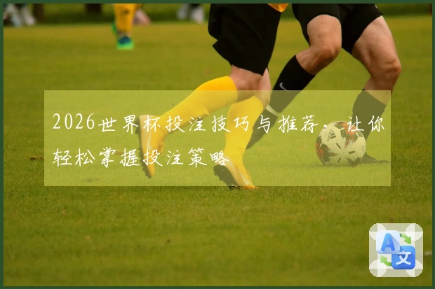 2026世界杯投注技巧与推荐，让你轻松掌握投注策略